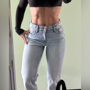 Edge Light Blue Straight Leg Jeans